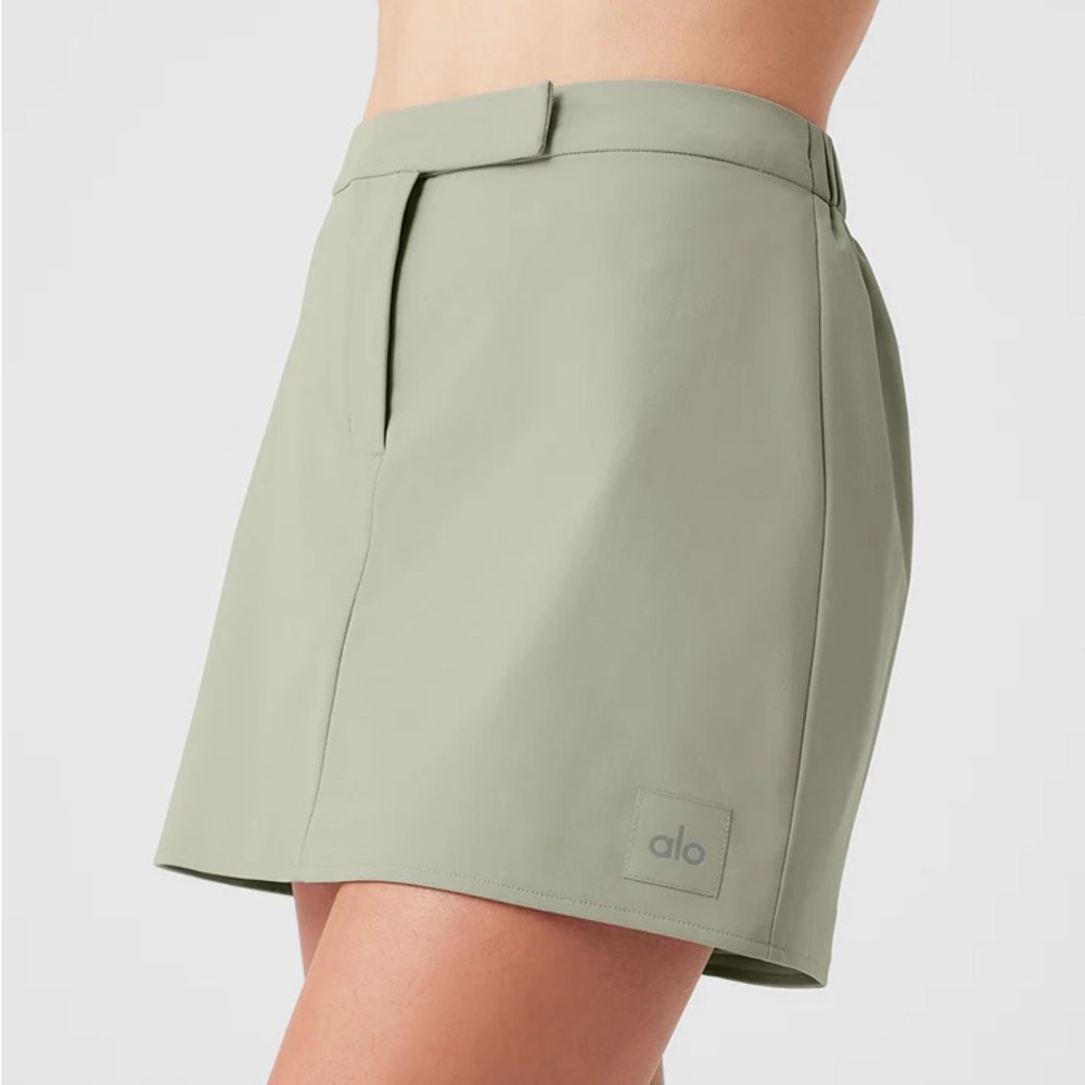 Alo Yoga Limestone High Speed Mini Skirt